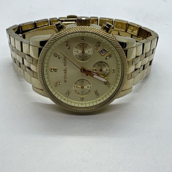 Michael Kors Ritz MK5676 Women\'s Gold Stainless Steel Analog Dial Watch JNA249 main image 10